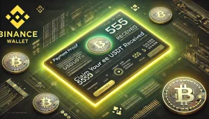 An attractive young woman holding a smartphone displaying a Bitcoin symbol, symbolizing cryptocurrency earnings online.